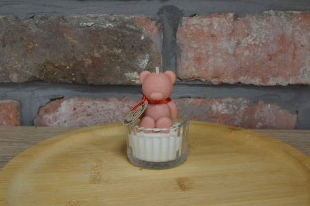 Świeca Mały Miś w Szkle